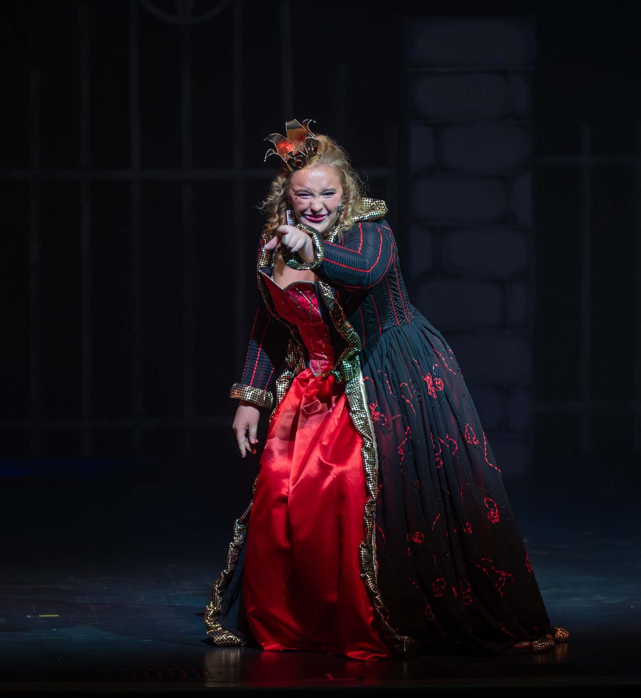An Aspire performer in a featured villain costume