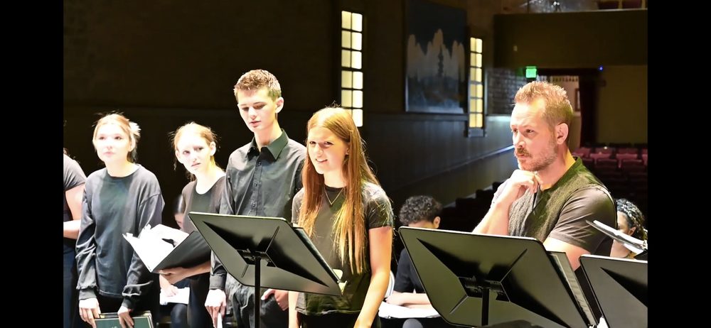Encore Young Artists during A Christmas Carol Live Table Read