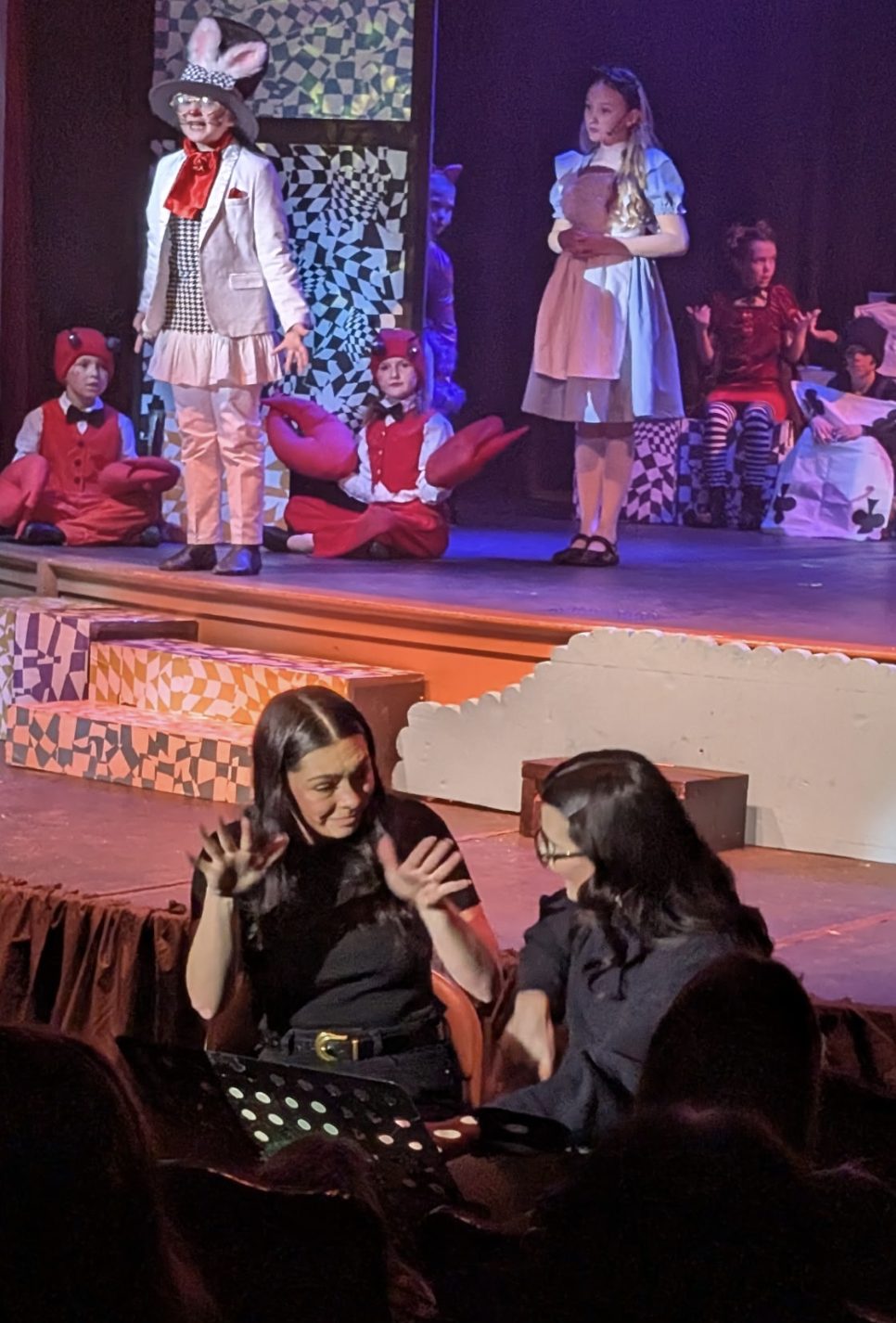 Encore Young Artists during Inclusive ASL Magic at Alice in Wonderland Junior