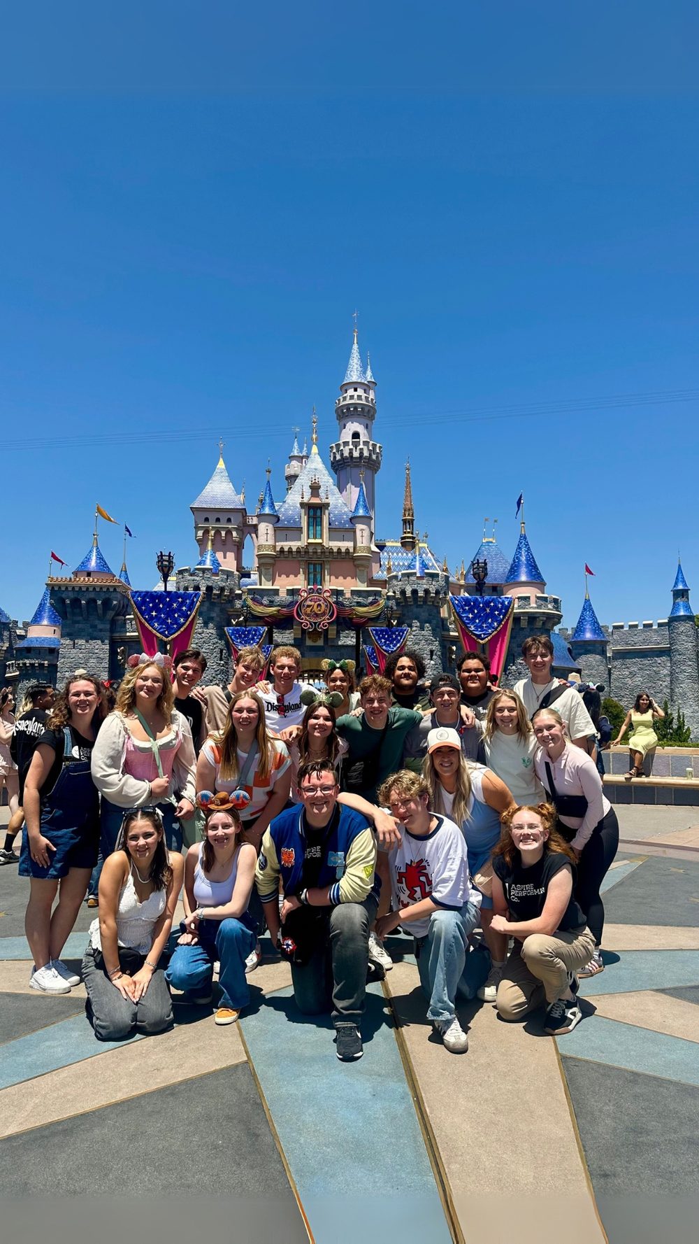 Encore Young Artists during Illuminating California Aspires Unforgettable Disneyland Performance Trip