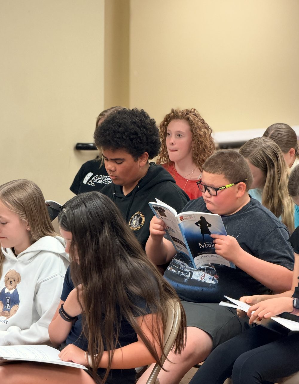 Encore Young Artists during Launch Day Matilda Jr. Begins