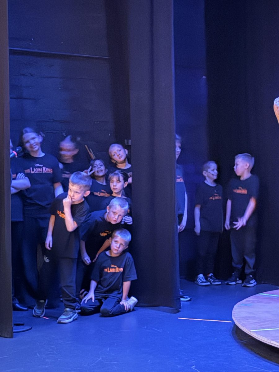 Young Artists waiting in the wings for their entrance