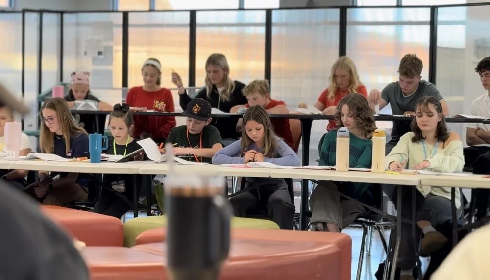 Encore Young Artists during Opening the Story Table Work for A Christmas Carol  A New Musical
