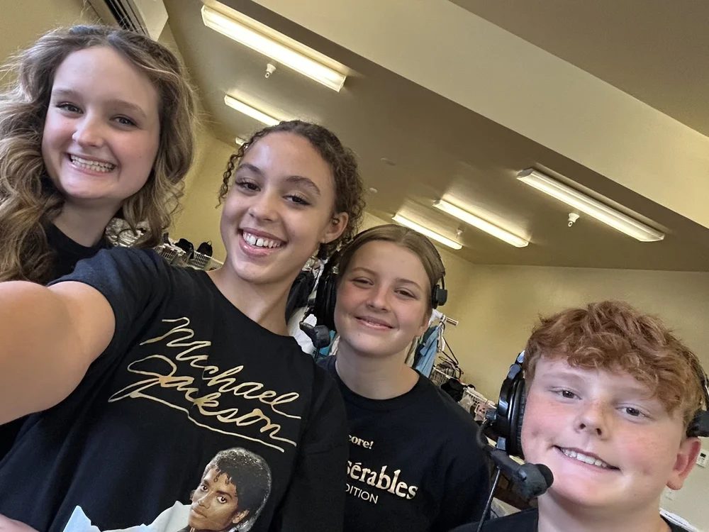Encore Young Artists during Youth helpers at Les Mis