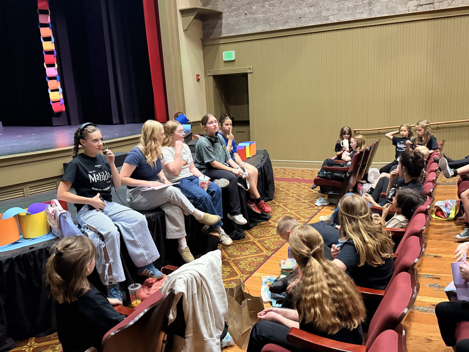 Young Artists gathered at an Encore theater camp