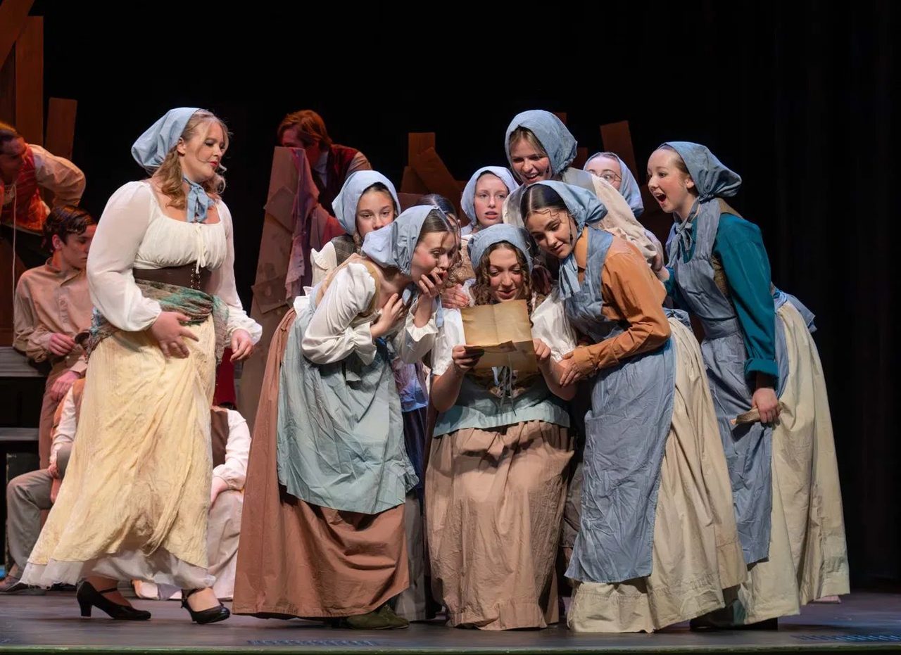 Encore Young Artists in a dramatic period scene from Les Miserables