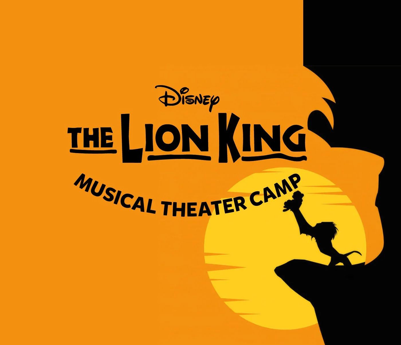 Disney's The Lion King Kids Camp official key art — Encore Performing Arts musical theater camp, performance July 14, 2026 at the Electric Theater in St. George, Utah